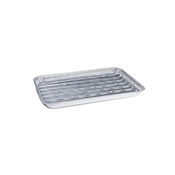 100 Stk. Grillpfannen Grillschalen ALU 34x22 cm